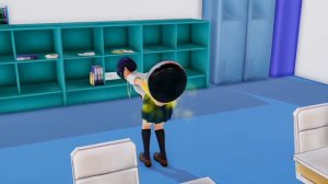 【MMD】Balloon (girl fart & burp animation)