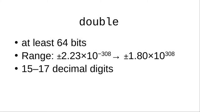 Chapter 3: The float and double data types смотреть онлайн