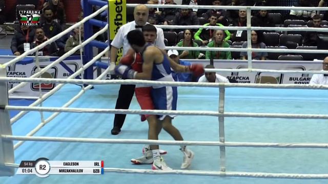 Mirazizbek Mirzakhalilov (UZB) vs. Dylan Eagleson (IRL) Strandja Tournament 2023 (57kg) смотреть онлайн