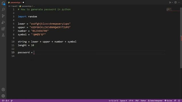 How to generate random Password... смотреть онлайн