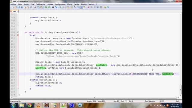 Tutorial: Google Spreadsheets y Java смотреть онлайн