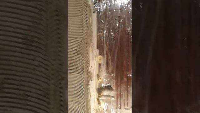 увеличение толщины стены входной двери. смотреть онлайн