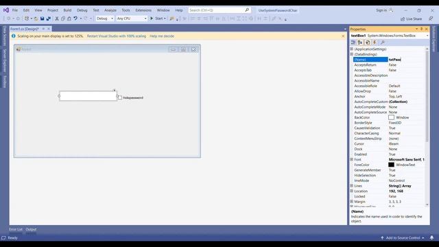 Use System Password Char to hide text box char in c# - C# Desktop application tutorial смотреть онлайн