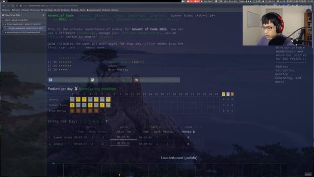 Advent of Code 2021 - Day 7 | Python (252*, 1865**) смотреть онлайн