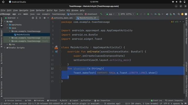 Toast in android (Kotlin) - Jit Code смотреть онлайн