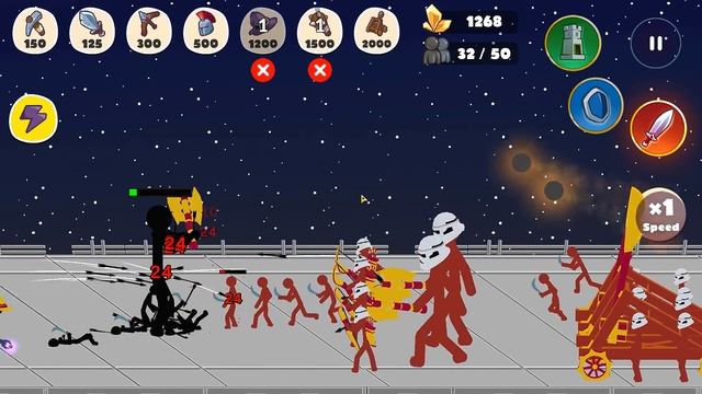 КОСМИЧЕСКИЕ СТИКМЕНЫ СРАЖАЮТСЯ В КОСМОСЕ! Эволюция стикменов! Stickman War Legend of Stick смотреть онлайн