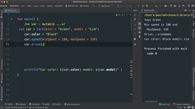 054 Kotlin - Intermediate OOP Concepts - Adding a class Function with Parameters смотреть онлайн