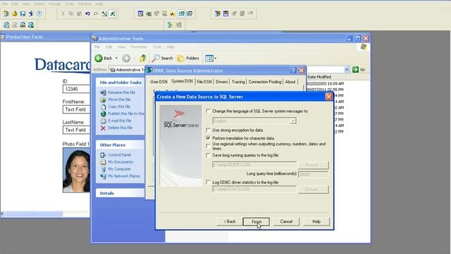 How to connect to aN SQL 2008 Database using an ODBC Connection смотреть онлайн