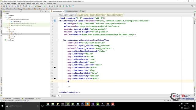 Android Studio Tutorial - Countdown View смотреть онлайн
