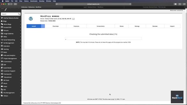How to install WordPress with Softaculous by RackNerd! смотреть онлайн