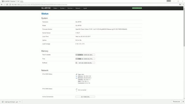 Роутер GL-AR150, прошивка OpenWRT + брокер Mosquitto смотреть онлайн