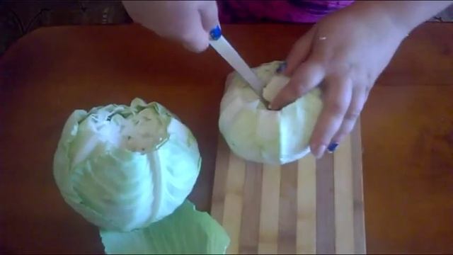 Интересный способ заморозки капусты для голубцов. An Interesting Way To Freeze Cabbage For Cabbage.