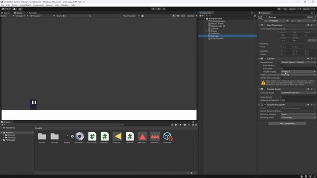 Score UI - Build a 2D Endless Runner in Unity - 2D Tutorial Series #4 смотреть онлайн