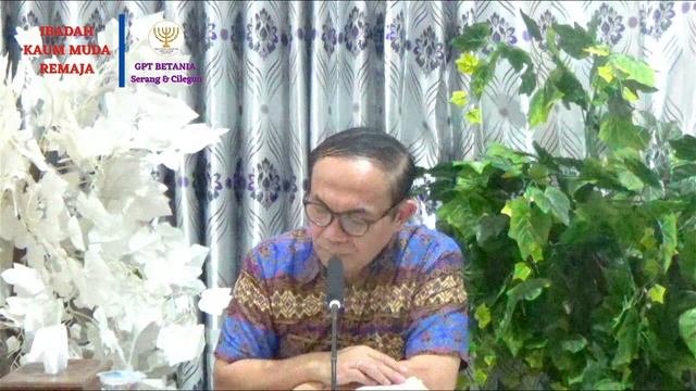 IBADAH KAUM MUDA REMAJA, 12 JUNI 2021  - Pdt. Daniel U. Sitohang