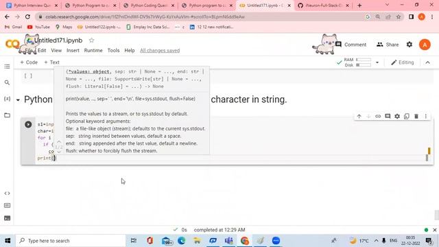 Python Program to count occurrence of given character in string смотреть онлайн