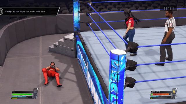 WWE2K22|ПРОХОЖДЕНИЕ ЖЕНСКОЙ КАРЬЕРЫ ЗА СОЗДАННОГО ПЕРСОНАЖА TINA ТРИ ПОБЕДЫ НАД ОДНОЙ СОПЕРНИЦЕЙ#1