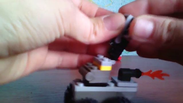 Робот огнемёт из лего + вторая модификацыя к катеру смотреть онлайн