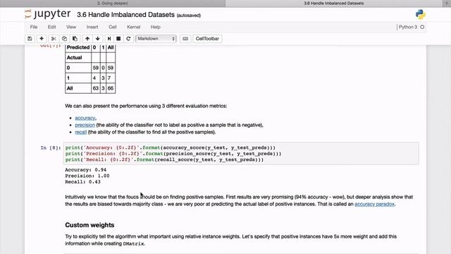 Practical XGBoost in Python - 2.6 - Handle Imbalanced Dataset смотреть онлайн