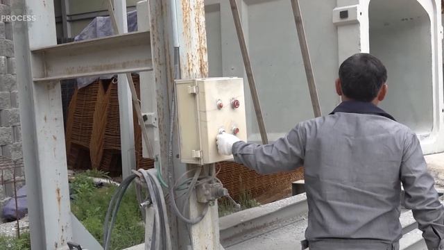 Interesting Process of Making Square Concrete Waterways. Korean Factory Started in 1970. смотреть онлайн