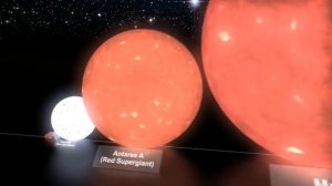 Размеры звёзд в сравнении