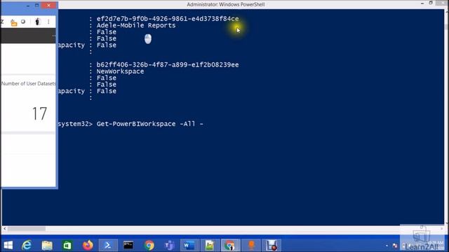 Get List of All Workspaces as an Admin Using Windows PowerShell | PowerShell and Power BI смотреть онлайн