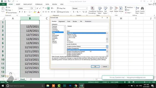 How to change date format in MS Excel | India date formating in excel смотреть онлайн