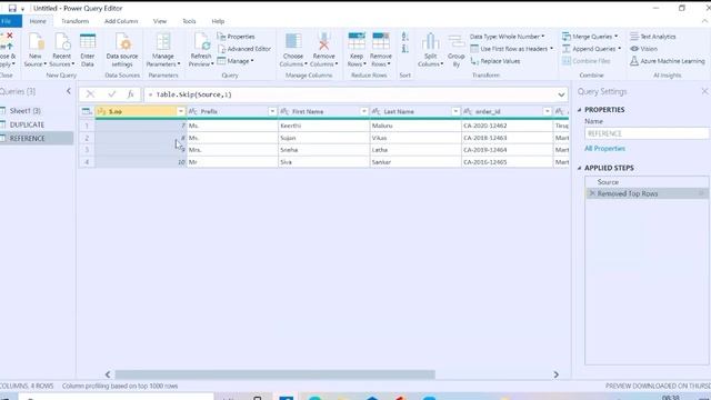 Power BI - Lecture 7 (Duplicate and Reference table) смотреть онлайн