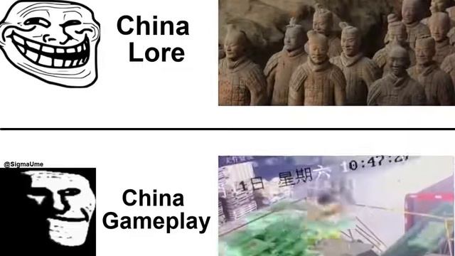 China Lore Vs China Gameplay
