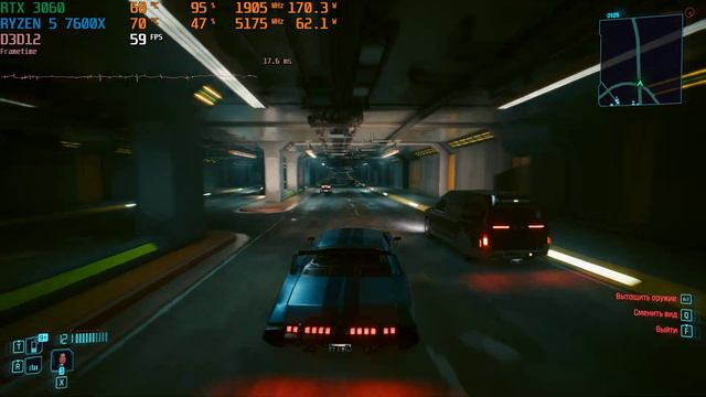 Cyberpunk 2077 : RTX 3060 12GB + Ryzen 7600X : 1080p High Settings, DLSS ON смотреть онлайн