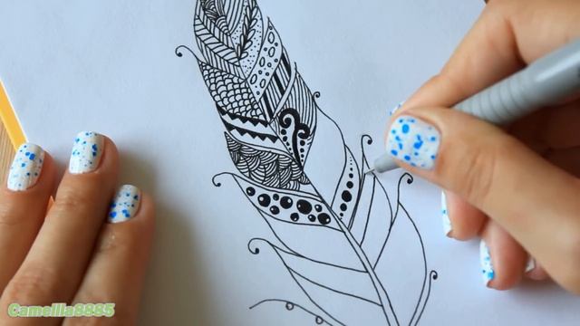 DIY: Мой SketchBOOK РИСУЮ ♥ Дудлинг перо ♥ Оформление ЛД, скетчбука смотреть онлайн