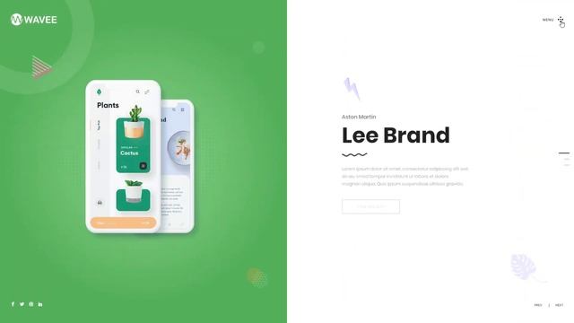 Home Split Landing Page Demo | Wavee Creative Portfolio WordPress Theme | Parallax смотреть онлайн