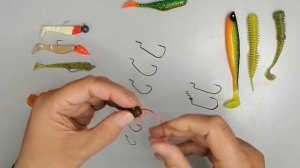 Как правильно оснастить силиконовые приманки офсетным крючком
