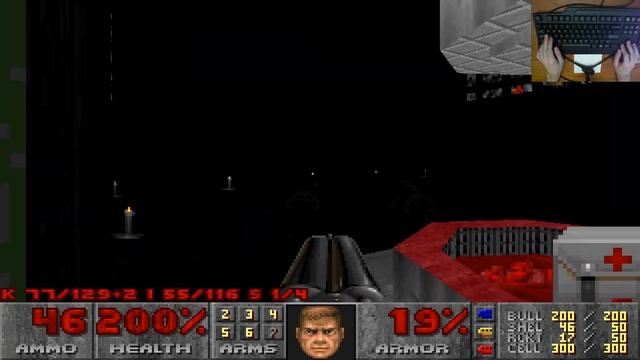 Master Levels for Doom II - MAP20 - TEETH - Ultra-Violence 100% - KEYBOARD ONLY смотреть онлайн