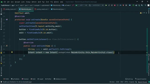 Explicit Intent with Example | Android Development tutorial in Hindi #21 смотреть онлайн