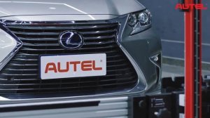 Калибровка камеры контроля полосы движения Lexus c помощью Autel MaxiSys ADAS