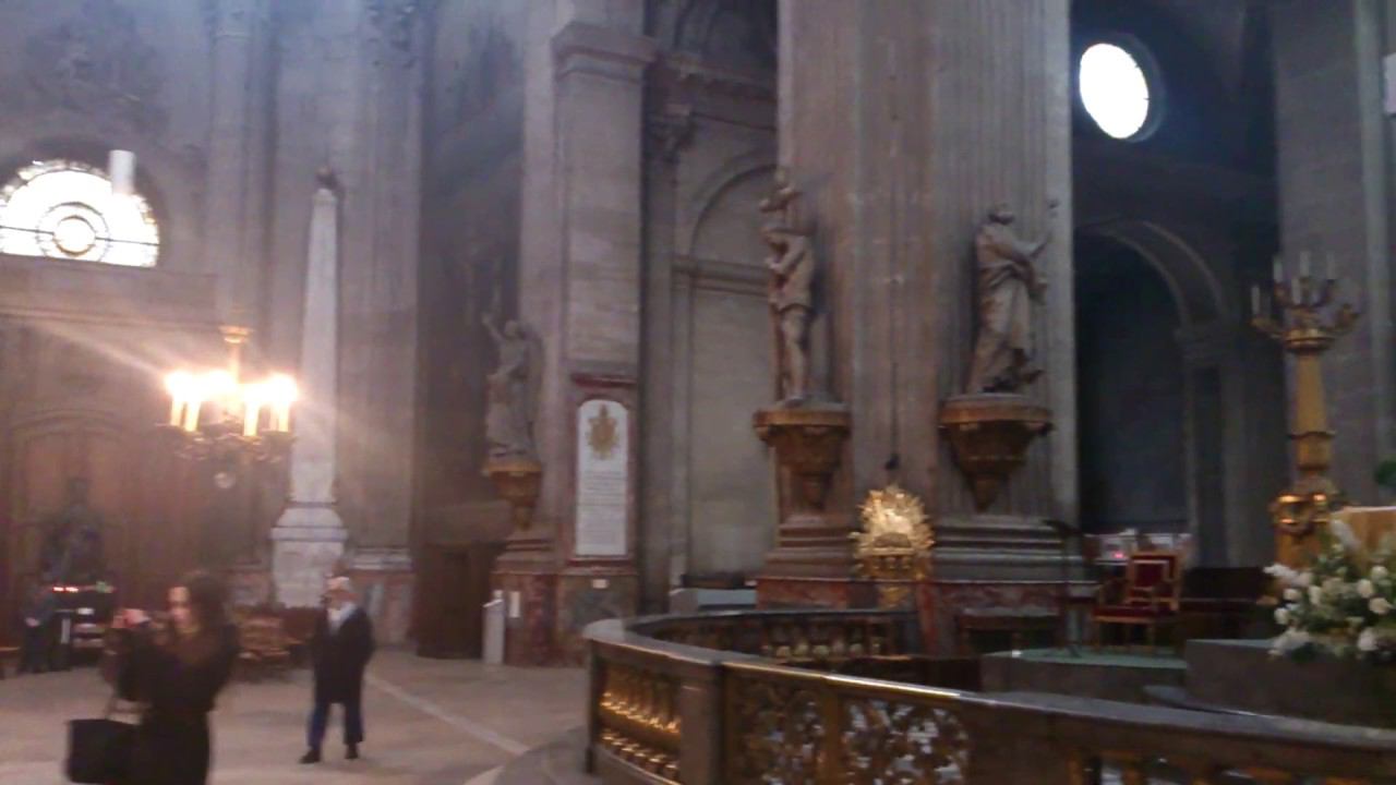 #ЛинияРОЗЫ. Внутри храма Сен-Сюльпис. L'eglise-Sulpice - inside смотреть онлайн