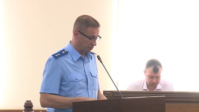 Выступление прокурора области в судебном процессе