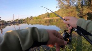 Рыбалка на ультралайт! УЛОВИСТЫЙ монтаж ДРОП ШОТ!!!!