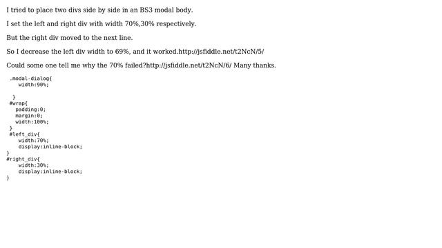 two column divs in bootstrap3 modal (2 Solutions!!) смотреть онлайн