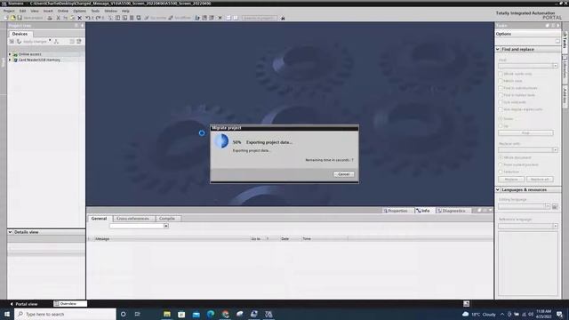Migration Simatic Manager to TIA Portal Version with Resolve Errors смотреть онлайн