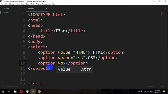 How to Disable an option of Select in HTML смотреть онлайн