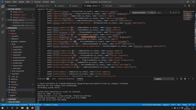 #22 Python e Django - Editar e excluir registros do banco com base no usuário logado смотреть онлайн