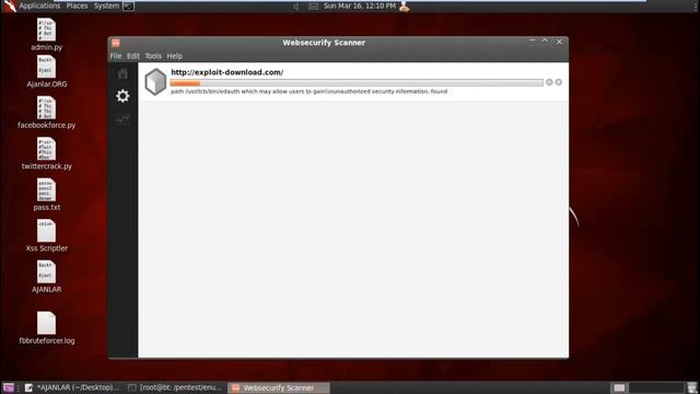 BackTrack5 R3 - Websecurify смотреть онлайн