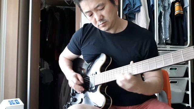 TOTO ROSANNA SOLO 1 Epiphone dot studio sound test...high gain смотреть онлайн