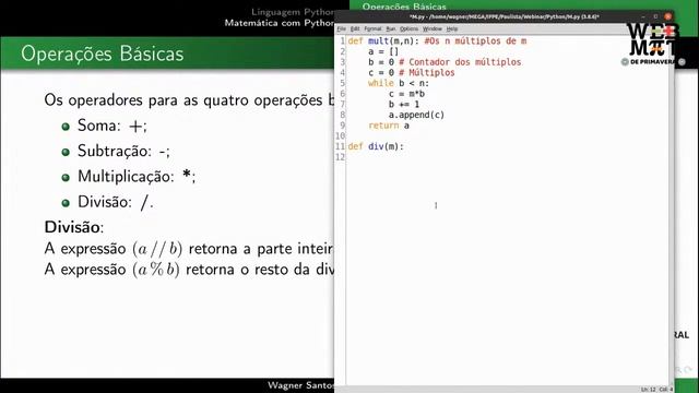 A linguagem de programação Python aplicada à Matemática смотреть онлайн