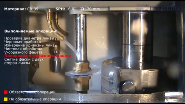 5.CR-39 ne1.5 -6.00 D=70mm V-образный фацет фаска смотреть онлайн