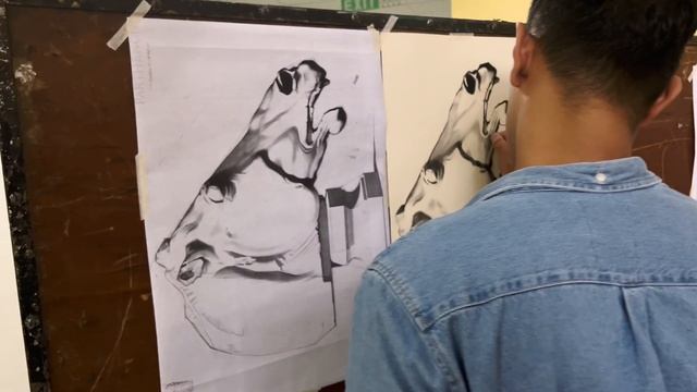 Drawing Course in Indonesia | Bargue Technique in East Java | Malang State University смотреть онлайн