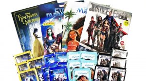 ЛИГА СПРАВЕДЛИВОСТИ, Стражи Галактики 2, МОАНА, Дисней! Наклейки #2 PANINI MIX Surprise unboxing