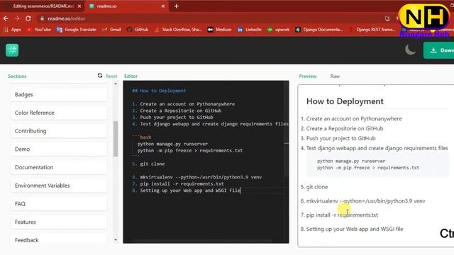 How to Create Beautiful GitHub README.md Documents | GitHub Bangla Tutorial | Github Repository смотреть онлайн