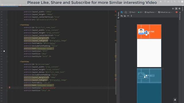 Profile UI Design in Android Studio create by using google Material design [2021] смотреть онлайн
